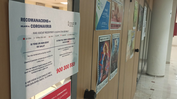 Biblioteca días antes del estado de alarma / LL. D.