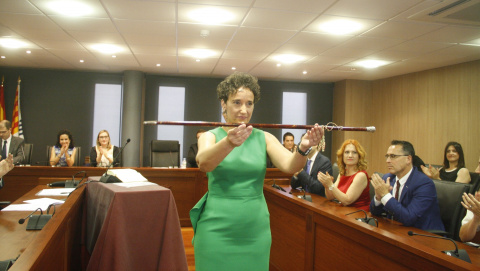 Carmina Ballester en el día de su investidura como alcaldesa / LL. DOMÈNECH