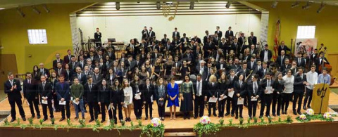 Concierto de la Umsco y bienvenida a los nuevos miembros de las diferentes agrupaciones